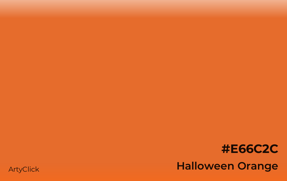 Halloween Orange #E66C2C