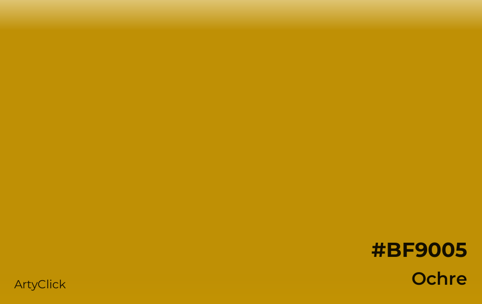 Ochre #BF9005